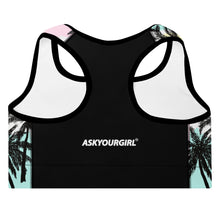 Load image into Gallery viewer, Pastel Palm Sports Bra