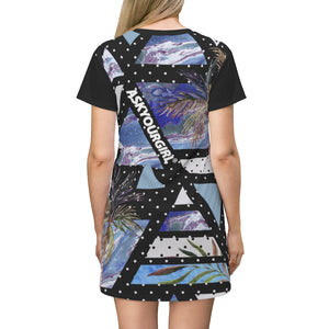 Geo Tropical T-Shirt Dress