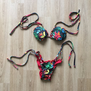 Toucan forest string bikini