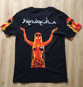 Ask your girl arabic fire tee