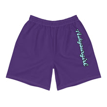 Load image into Gallery viewer, Ask your girl script purple Shorts