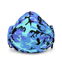 Load image into Gallery viewer, Blue Camo Face mask