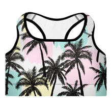 Load image into Gallery viewer, Pastel Palm Sports Bra
