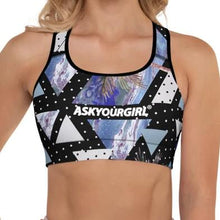 Load image into Gallery viewer, Geo Tropical Sports Bra