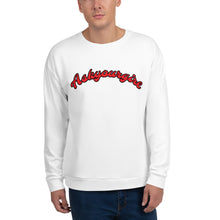 Load image into Gallery viewer, Askyourgirl Red Script White Sweatshirt