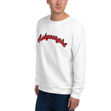 Load image into Gallery viewer, Askyourgirl Red Script White Sweatshirt