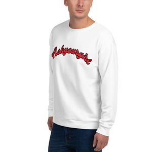 Askyourgirl Red Script White Sweatshirt