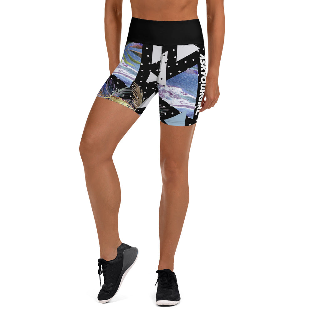 Geo Tropical Gym Shorts