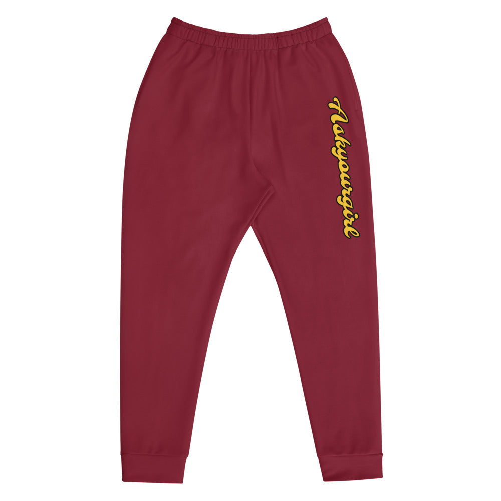 Askyourgirl script maroon bottoms